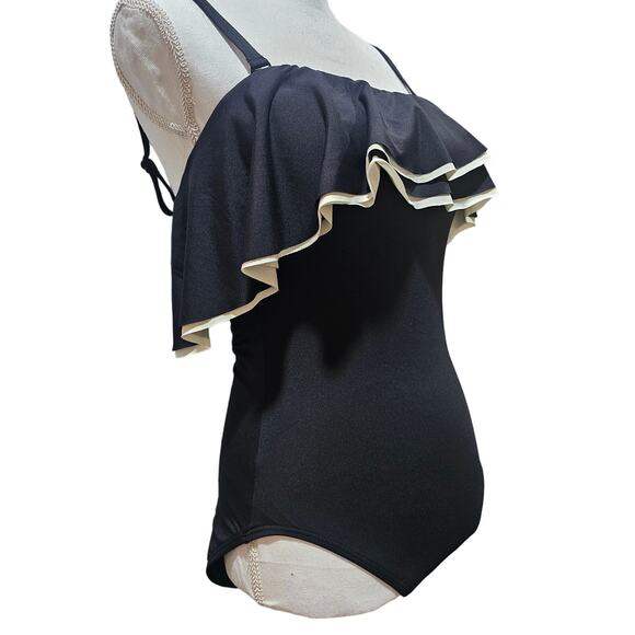 Coco Reef Keepsake Ruffle Bandeau Shaping One Piece Swimsuit Size 10/ 34C - Picture 5 of 9